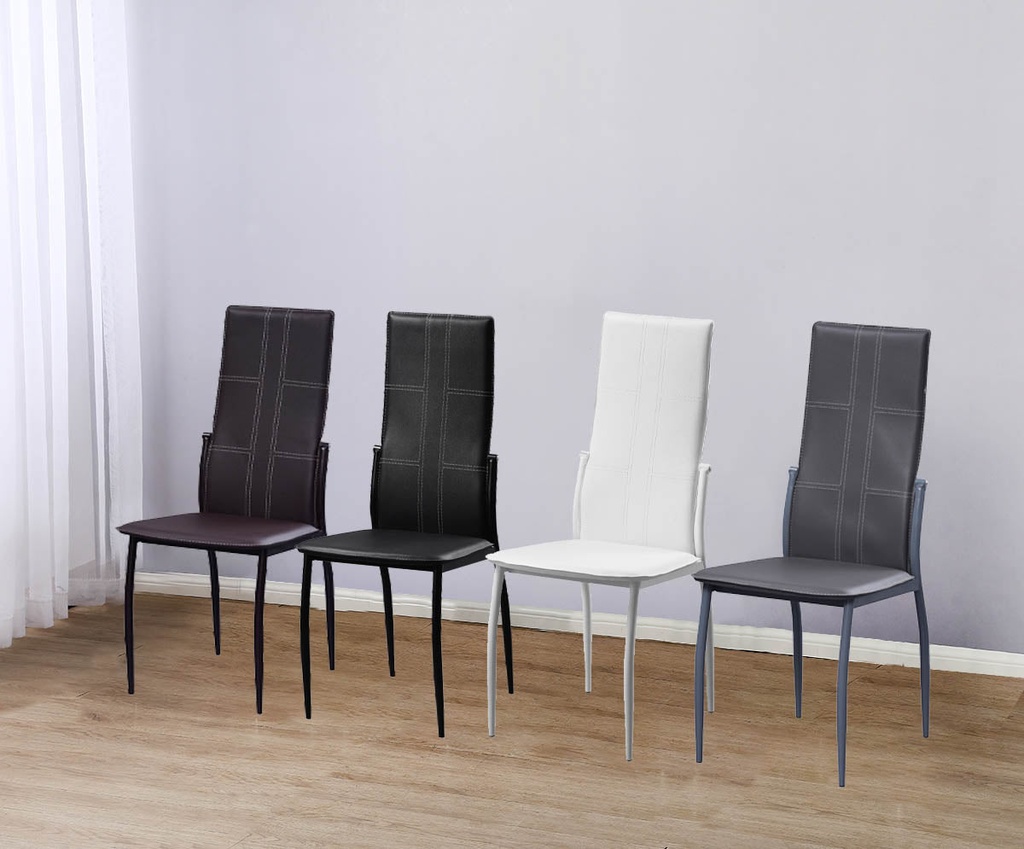 Pack Silla de Comedor C-01 en Polipiel/Metal 